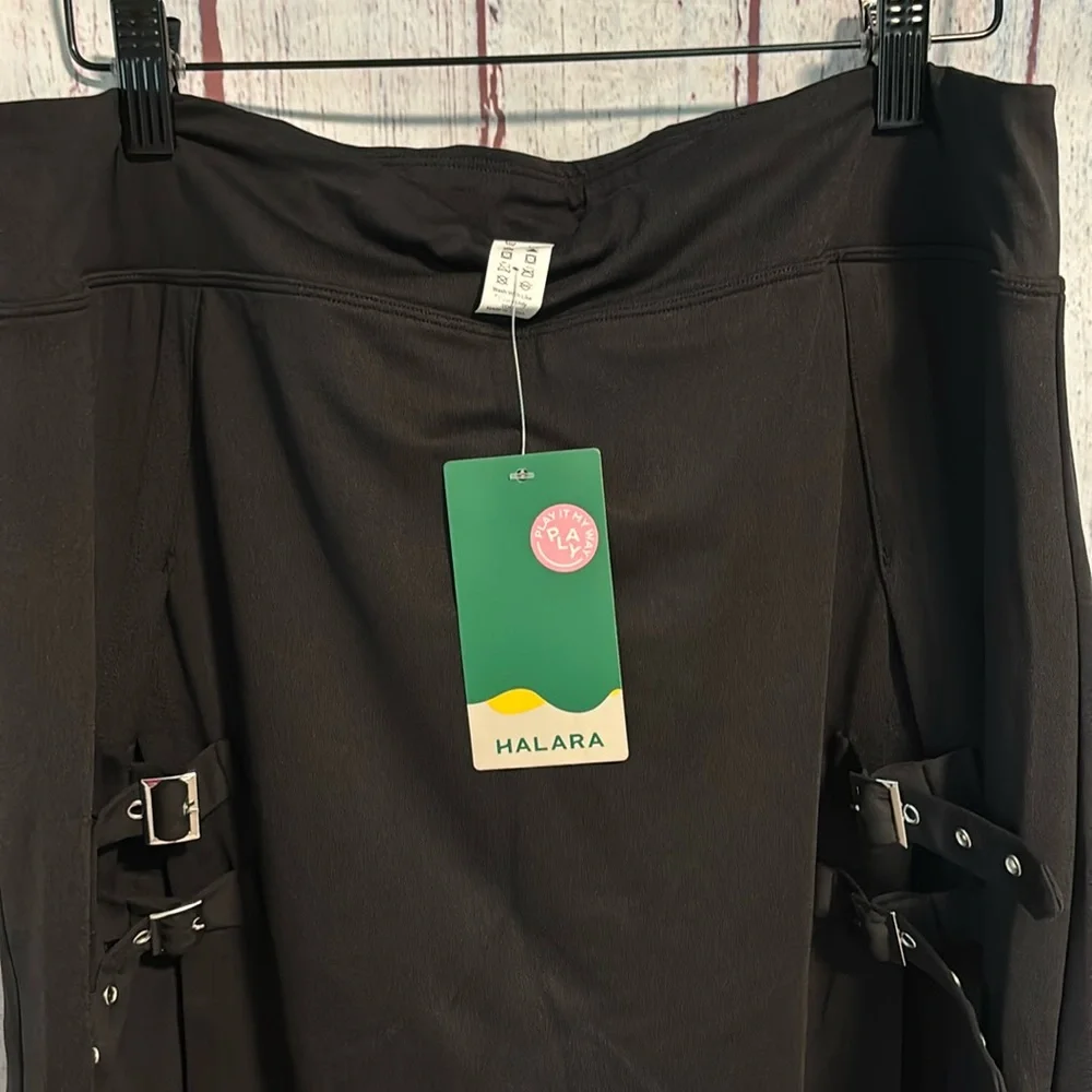 NWT HALARA High Waisted Decorative Buckle Split 2-in-1 Maxi Casual Skirt - Picture 10 of 13